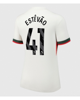 Chelsea Estevao Willian #41 Maglia Gara Trasferta Repliche 2025-26 Donna Maniche Corte